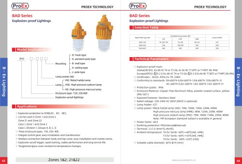 BAD Series Explosion-proof lightings