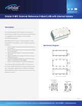 Orbital X-MIC External Reference X-Band LNB with Internal Isolator-1