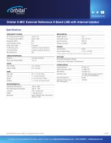 Orbital X-MIC External Reference X-Band LNB with Internal Isolator-2