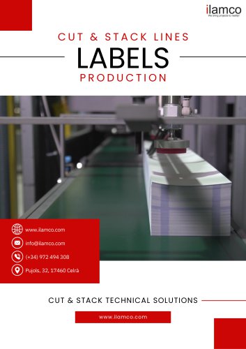 ILAMCO CUT AND STACK LINES FOR LABELS