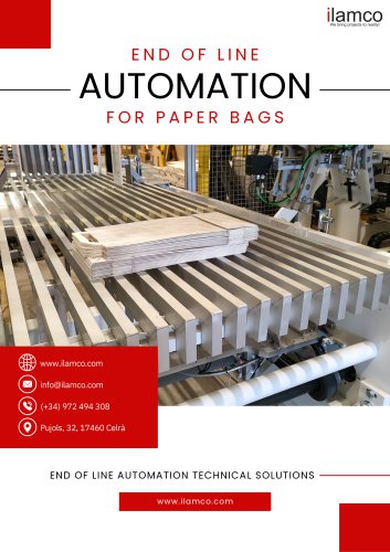 ILAMCO END OF LINE AUTOMATION FOR PAPER BAGS