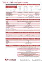 Sentron pH Probe Spécifications - Exceltec Canada Inc. - PDF Catalogs ...