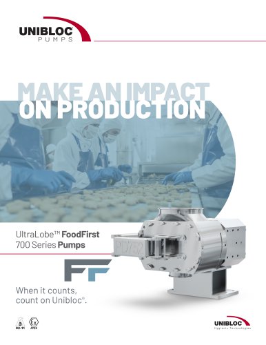 Unibloc&reg; UltraLobe&trade; FoodFirst Pumps