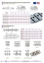 Roller chains with plastic mountings-1