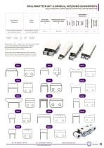   Roller chains with U-shaped brackets, with/without molded rubber profile-1