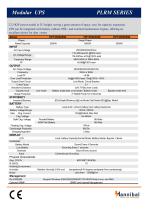 Modular UPS PLRM SERIES 2-30KVA-3