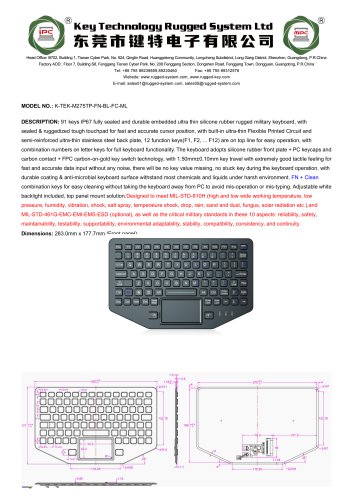 K-TEK-M275TP-FN-BL-FC-ML