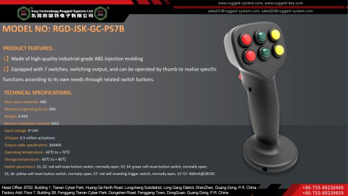 Key Technology Joysticks RGD-JSK-GC-PS7B