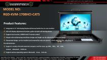 RGD-KVM-1708HCI-CAT5 Key Technology Rugged KVM switch
