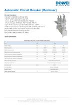 Dowei Electric Automatic Circuit Breaker (Recloser) ACR-2