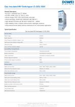 Dowei Electric Gas Insulated MV Switchgear (C-GIS) XGN-12,XGN-24,XGN-36-4