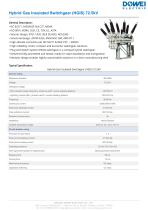 Dowei Electric Hybrid Gas Insulated Switchgear (HGIS) ZHW-170,ZHW-245,ZHW-362-2