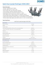 Dowei Electric Hybrid Gas Insulated Switchgear (HGIS) ZHW4-72.5,ZHW4-126,ZHW-145-6
