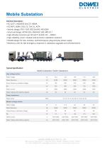 Dowei Electric Mobile Substation YZB-2