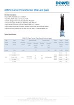 Dowei Electric Oil Type Current Transformer LVB1-36,LVB1-72.5,LVB1-123,LVB1-145,LVB1-245-6