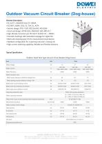 Dowei Electric Outdoor Vacuum Circuit Breaker (Dog-house) OVCB-2