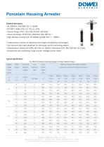 Dowei Electric Porcelain Housing Arrester YW-2