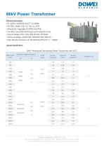 Dowei Electric Power Transformer SFZ-33,SFZ-66,SFZ-110,SFZ-220,SFZ-330-4