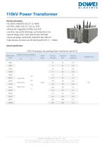 Dowei Electric Power Transformer SFZ-33,SFZ-66,SFZ-110,SFZ-220,SFZ-330-6