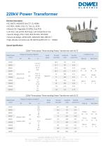 Dowei Electric Power Transformer SFZ-33,SFZ-66,SFZ-110,SFZ-220,SFZ-330-8