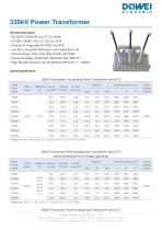 Dowei Electric Power Transformer SFZ-33,SFZ-66,SFZ-110,SFZ-220,SFZ-330-9
