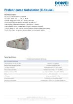 Dowei Electric Prefabricated Substation (E-house) YBW-2