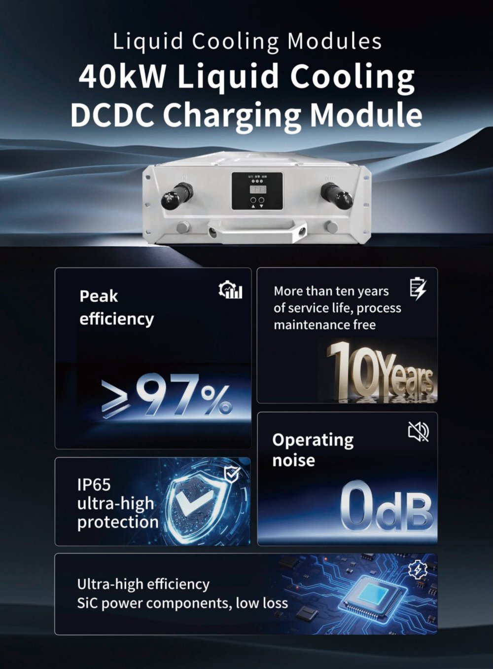 TonHe Technology 40kW Liquid Cooling DCDC Charging Module - Tonhe Technology