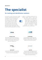 SOLUTIONS from a single source for marking and identification - 2
