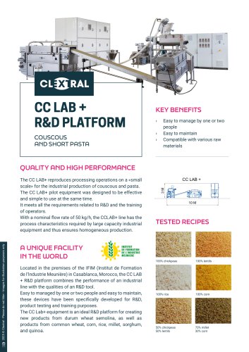 CC LAB + R&D PLATFORM COUSCOUS AND SHORT PASTA