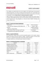 Coin Type Lithium Manganese Dioxide Batteries (CR)_safety data sheet-1