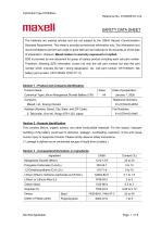 Cylindrical Type Lithium Manganese Dioxide Batteries (CR)_safety data sheet-1