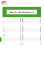SUPPORTING AND LEVELLING COMPONENTS 2025-2