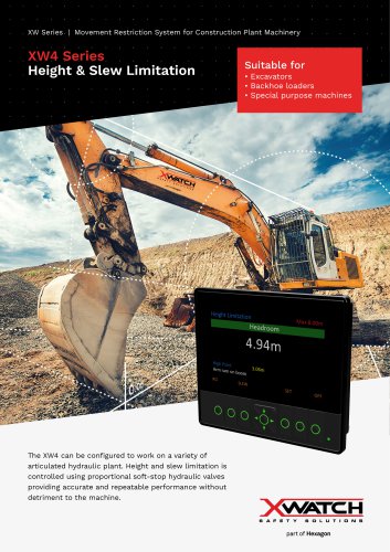 XW4 Series Height & Slew Limitation