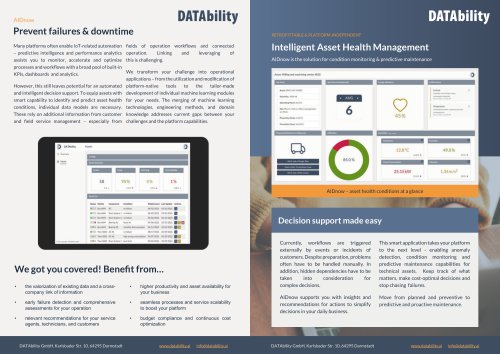 Prevent failures & downtime