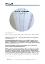 BRAUN Saw Blades  for the patented BRAUN Cold Cutting Saw-1