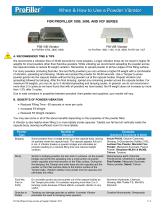 PROFILLER 1000, 3000, AND VCF SERIES-1