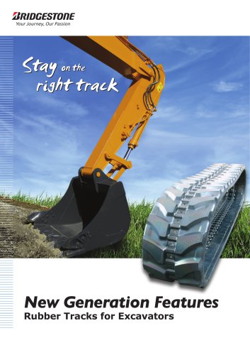 New Generation Features Rubber Tracks for Excavator
