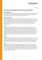 General sales and delivery terms for Baron Danmark A/S-1