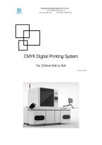 CMYK Digital Printing System  For 216mm Roll to Roll-1