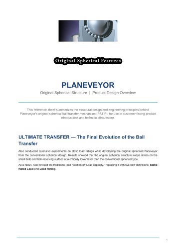 Planeveyor Structure Overview