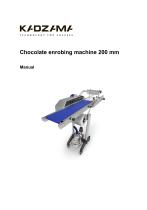 Chocolate enrobing machine 200 mm-1