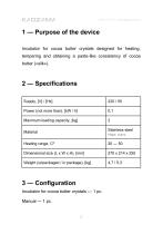Incubator for cocoa butter crystals-3