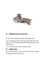 Vibrating Table for Chocolate Moulds-7