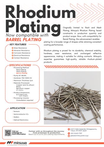 Rhodium Plating