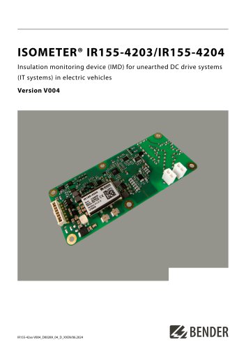 ISOMETER® IR155-4203/IR155-4204