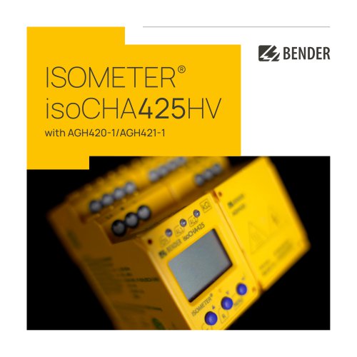 ISOMETER® isoCHA425HV with AGH420-1/AGH421-1