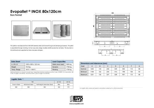 Evopallet&reg; INOX
