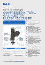 COMPRESSED NATURAL GAS INJECTOR MULTEC©3.5 CNG PFI-2
