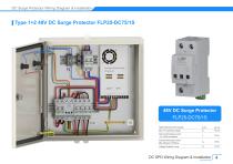 Type 2 48V DC Surge Protector SLP30-DC65/2S-4