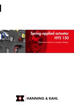 Spring-applied actuator HYS 150-1
